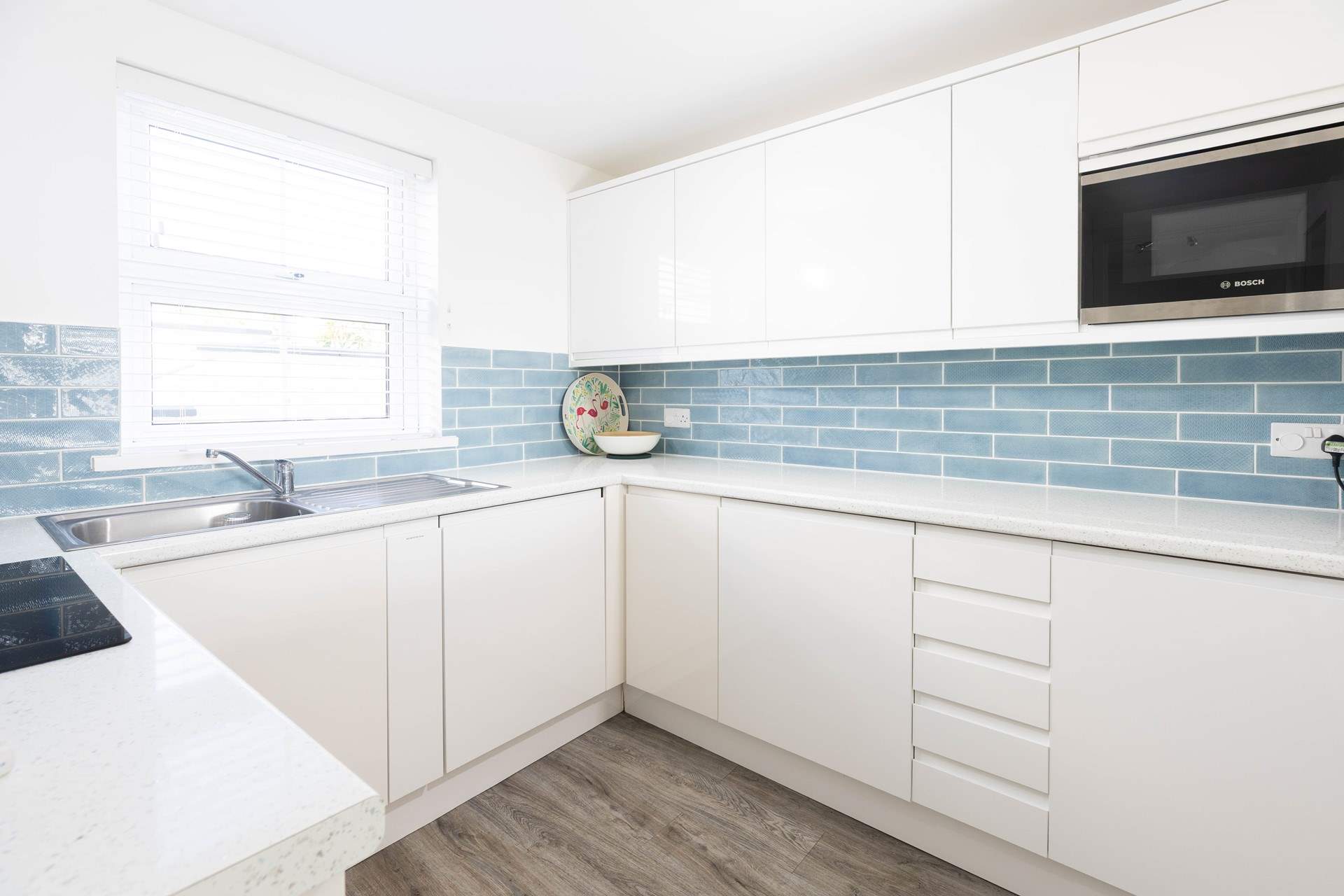 The well equipped kitchen has everything you might need.