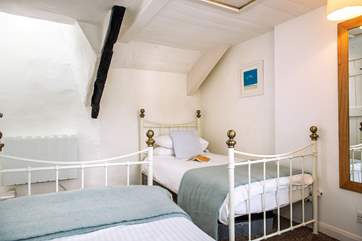 There are gorgeous bedsteads in both bedrooms - this is bedroom 2.