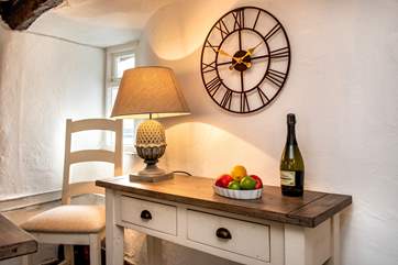 The styling throughout perfectly complements the cottage.