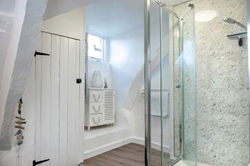 The stylish shower room on the first floor