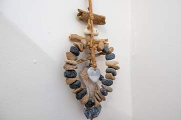 There are lovely seaside touches throughout