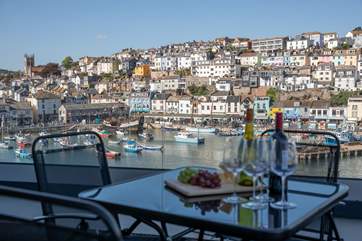 The view over the harbour and out to sea is second to none.