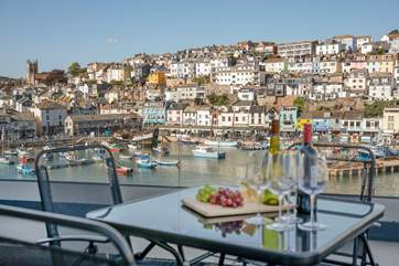The view over the harbour and out to sea is second to none.