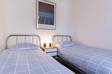 The twin bedroom.