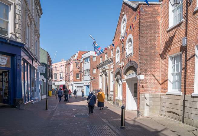 Cowes has a great selection of eclectic shops and eateries.