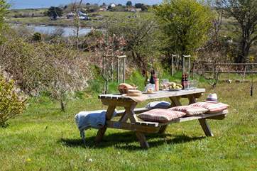 The picnic area overlooking the reservoir.