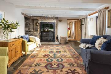 The dining-room itself houses a well-maintained Rayburn stove, which is perfect for keeping the room warm during winter and for preparing slow-roast feasts.