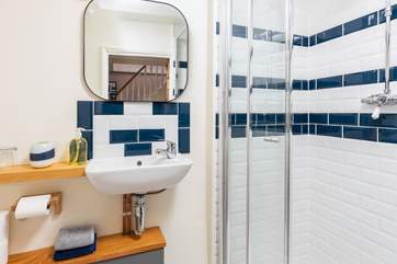 The shower room located on the ground floor.