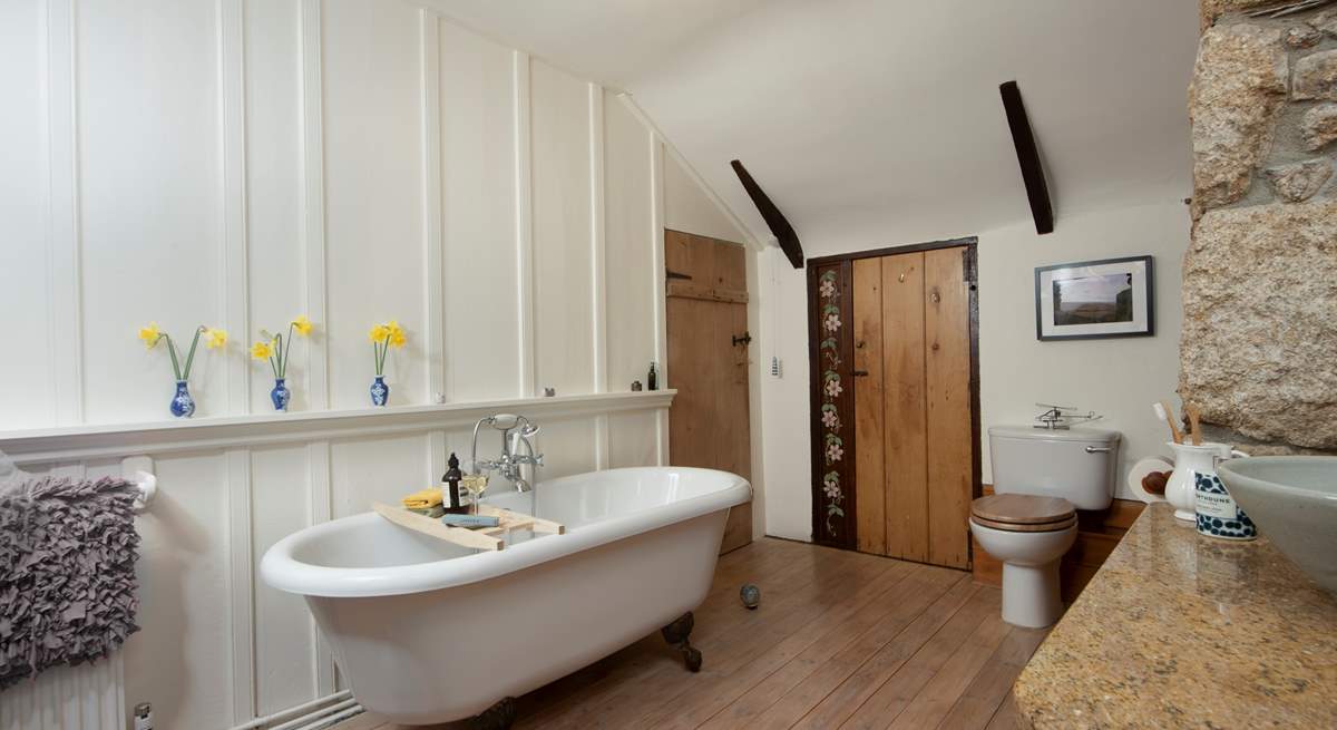 The beautiful bathroom, shared with the main bedroom and twin bedroom.