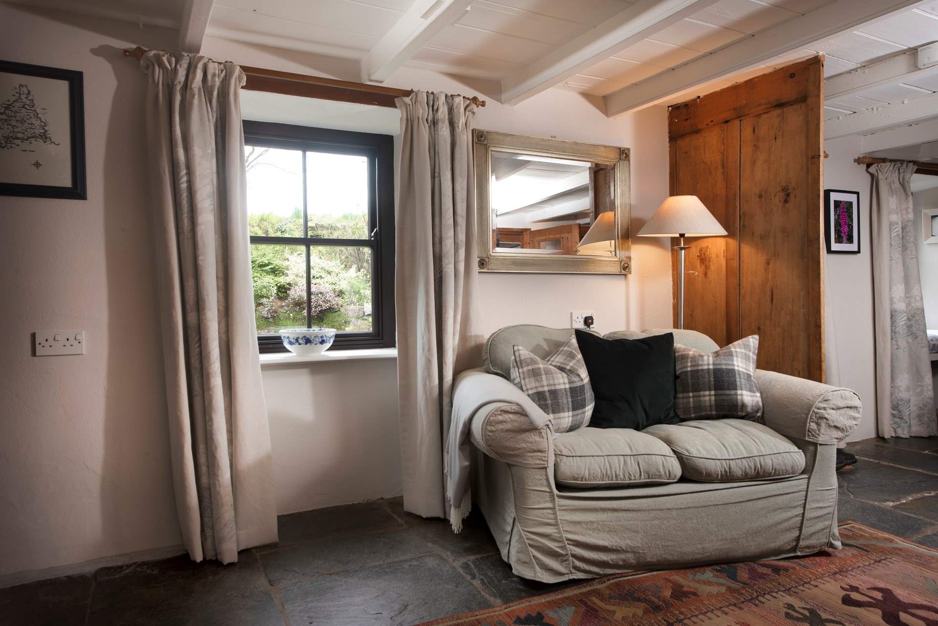 Sink in to this soft and comfortable sofa with a good book after a day of exploring all Cornwall has to offer.