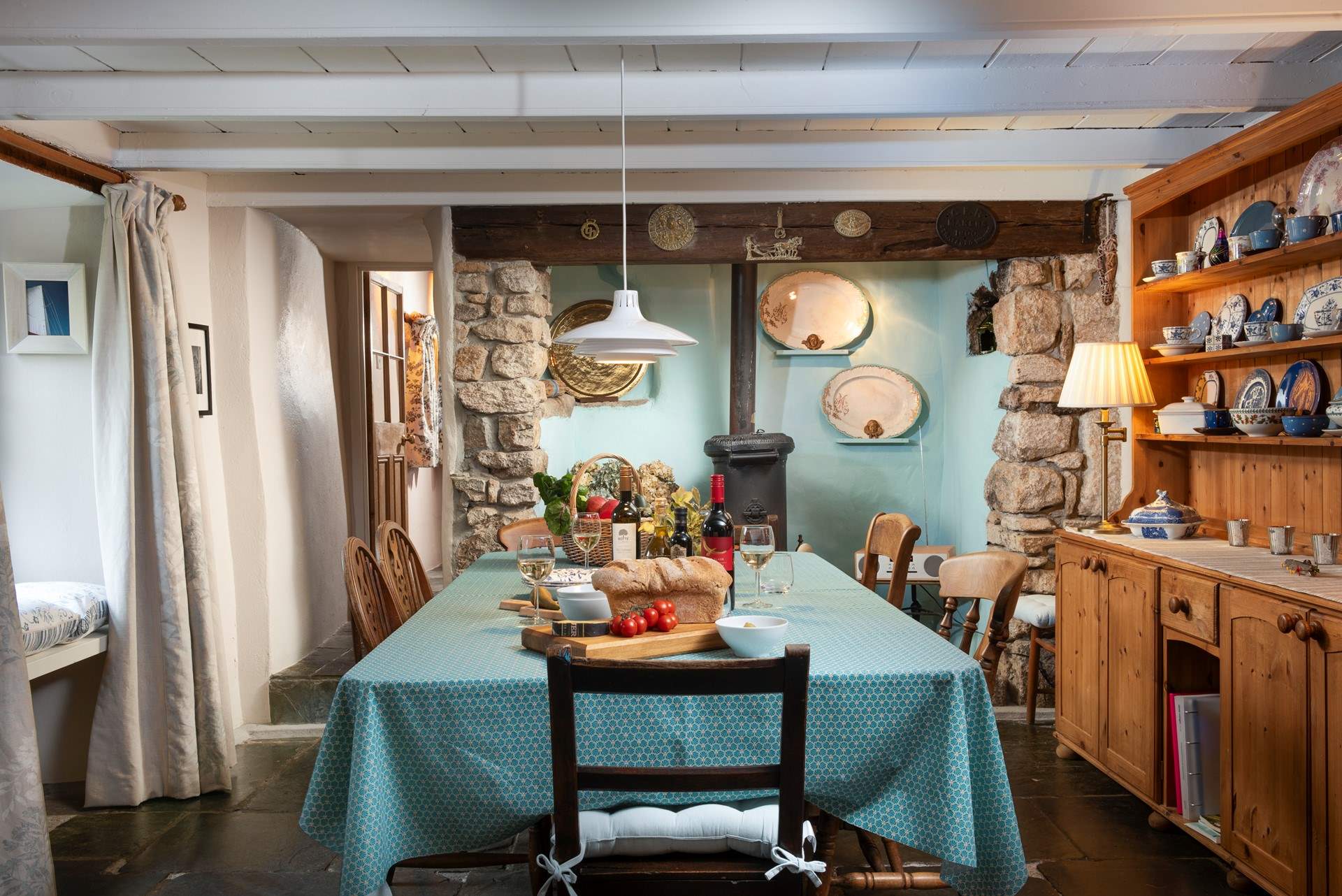 Enter into the heart of this stunning farmhouse home.