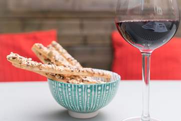 Relax with a nice glass of wine after a long day exploring the Island.
