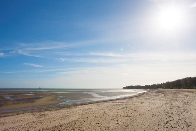 Appley Beach in Ryde, a short drive away from Pebbles.