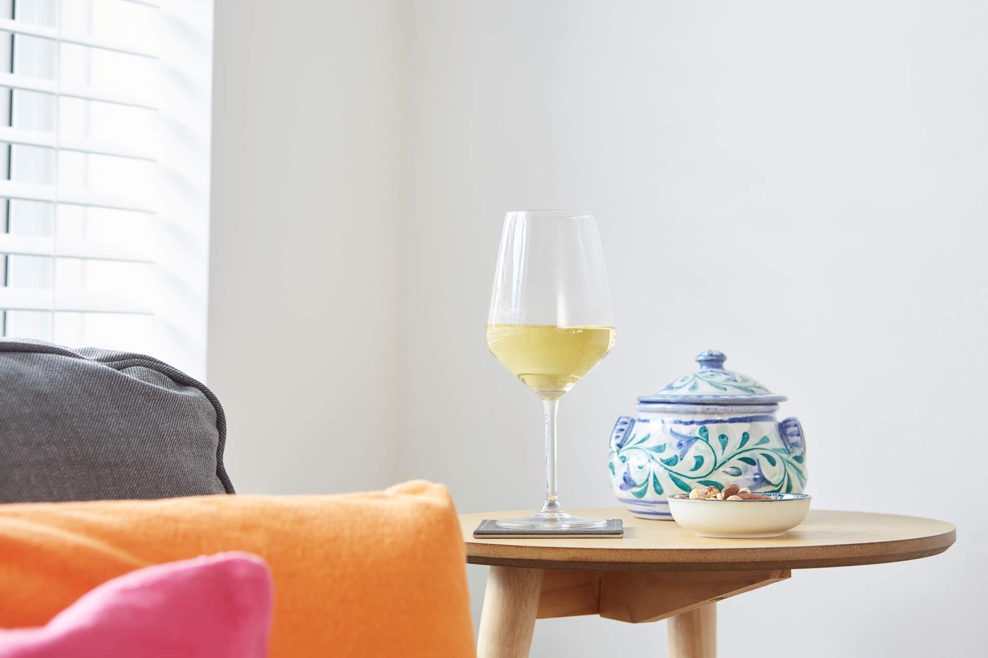 Relax with a nice glass of wine after a long day exploring the Island.