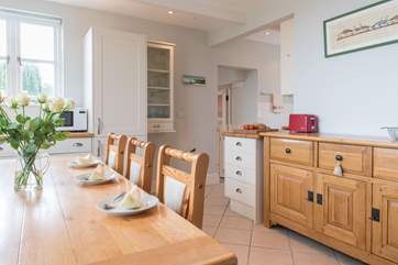 The utility-room leads off the kitchen.