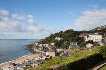 The Spyglass Inn is perched at the end of the bay over looking the sea and serves great local seafood.