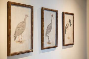 Lovely art work throughout the property, placed purely for your enjoyment.