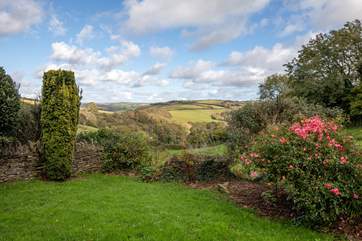 Bursts of colour throughout the garden make the grounds even more attractive, even on a chilly October day.