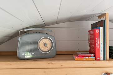 A selection of books and a radio for you to use as you please.