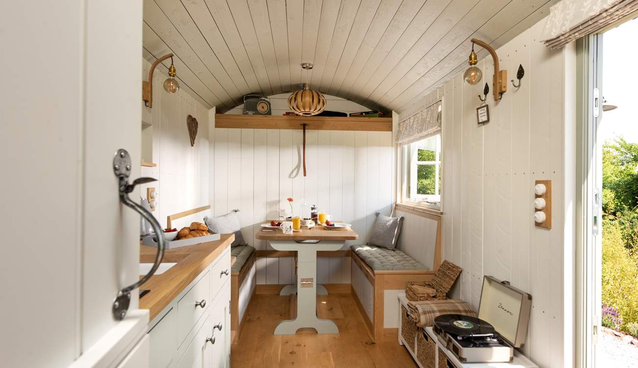 Step inside and be greeted by a light, bright and open-plan space. 