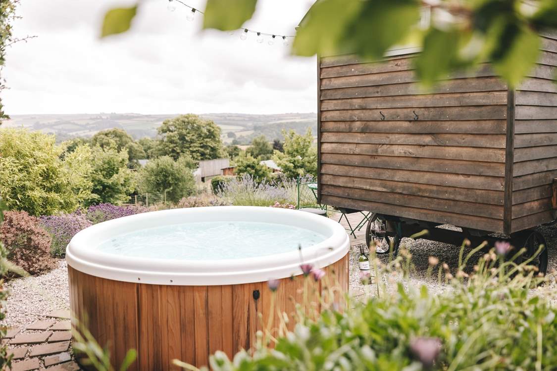 Sink into the heavenly hot tub and enjoy a night under the stars.