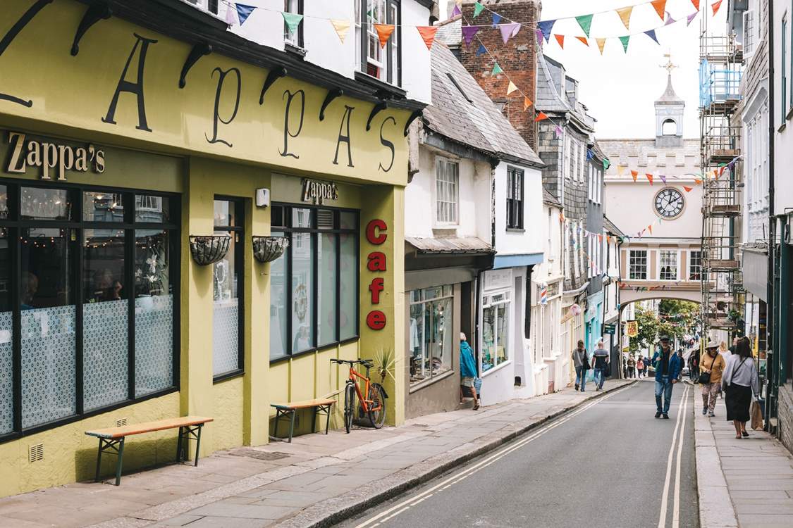 The quirky town of Totnes, full of eclectic independents is just a short distance away.