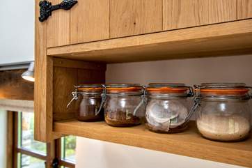 And the kitchen also has those essential items for you to use.