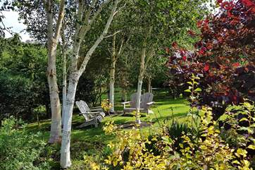 Find you own special spot amongst the 10 acres of gardens, woodlands and lakes - it is quite magical.