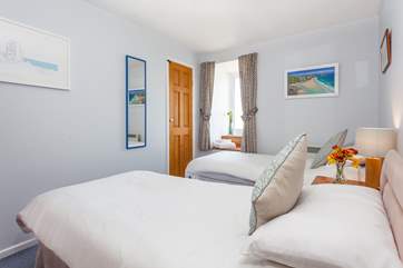 The twin bedroom.