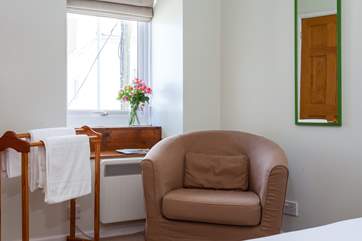 Seating in the master bedroom.