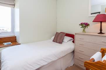 The single bedroom.