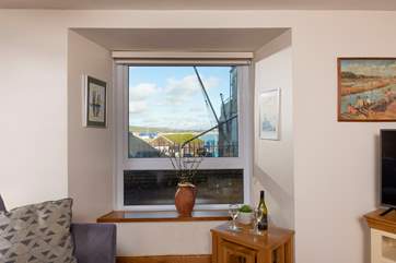 Sea views from the bedrooms and the sitting room.