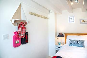 Hot water bottles to keep your toes warm after a swim in the sea.