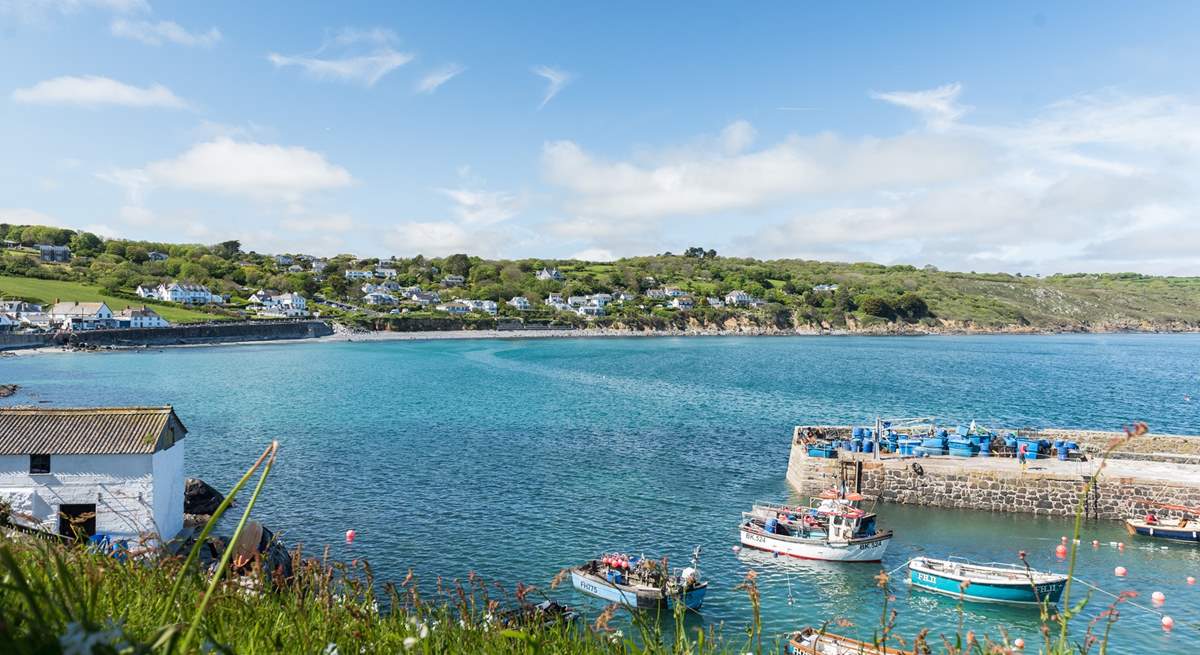 Coverack Bay at high tide. 