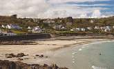 The sandy beach at nearby Coverack at low tide. - Thumbnail Image