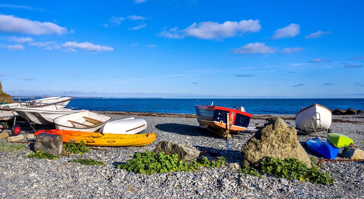 On a clear day you can see right out to St Mawes and Dodman Point.