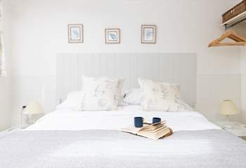 Luxury linen and neutral tones to sweep you off to sleep after a day exploring the coastal path.