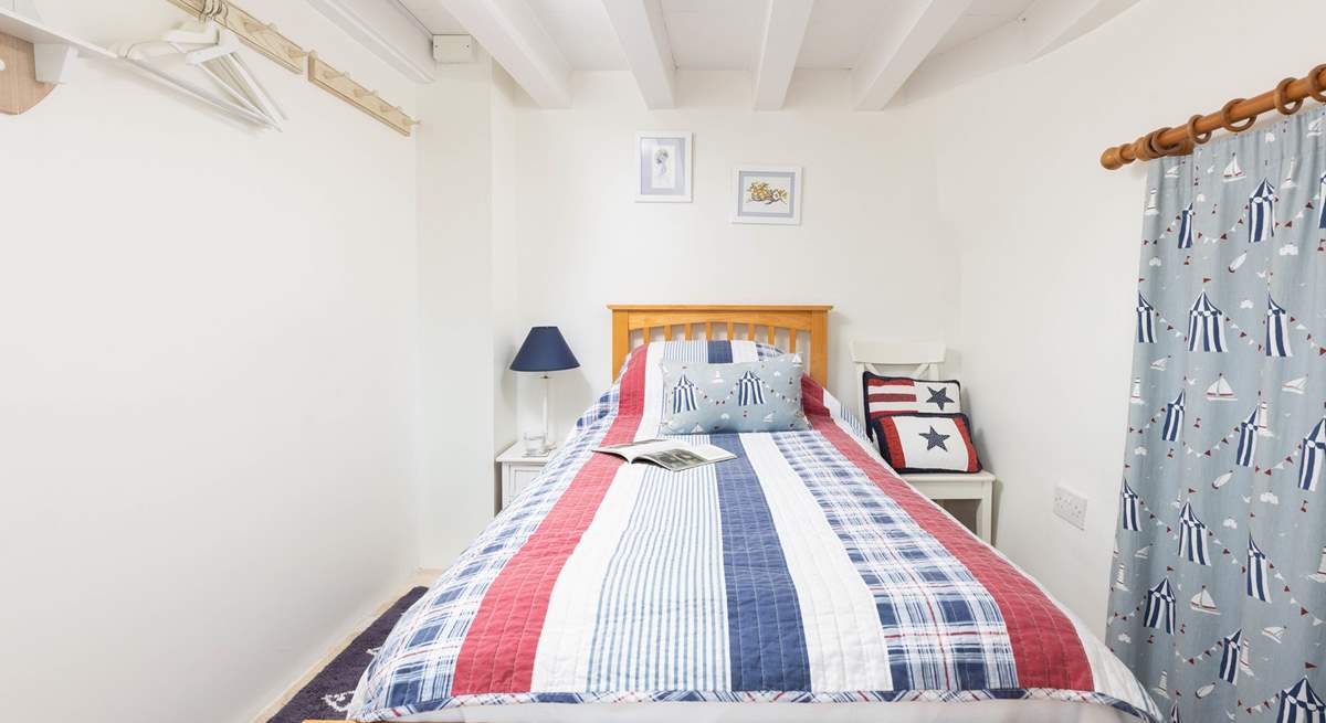 The cosy single is perfect for little ones and is parallel to the ground floor double.