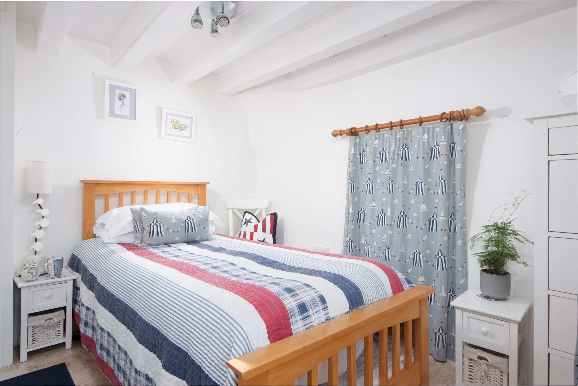 The cosy single is perfect for little ones and is parallel to the ground floor twin bedroom.