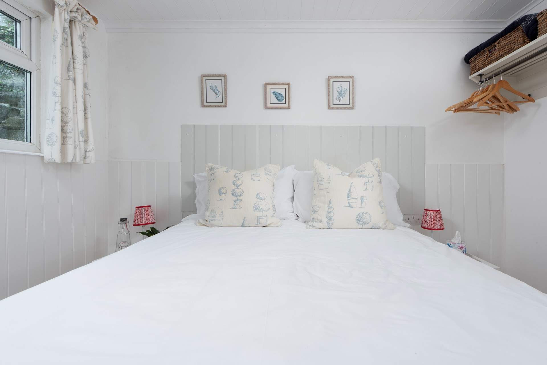 Luxury linen and neutral tones to sweep you off to sleep after a day exploring the coastal path.