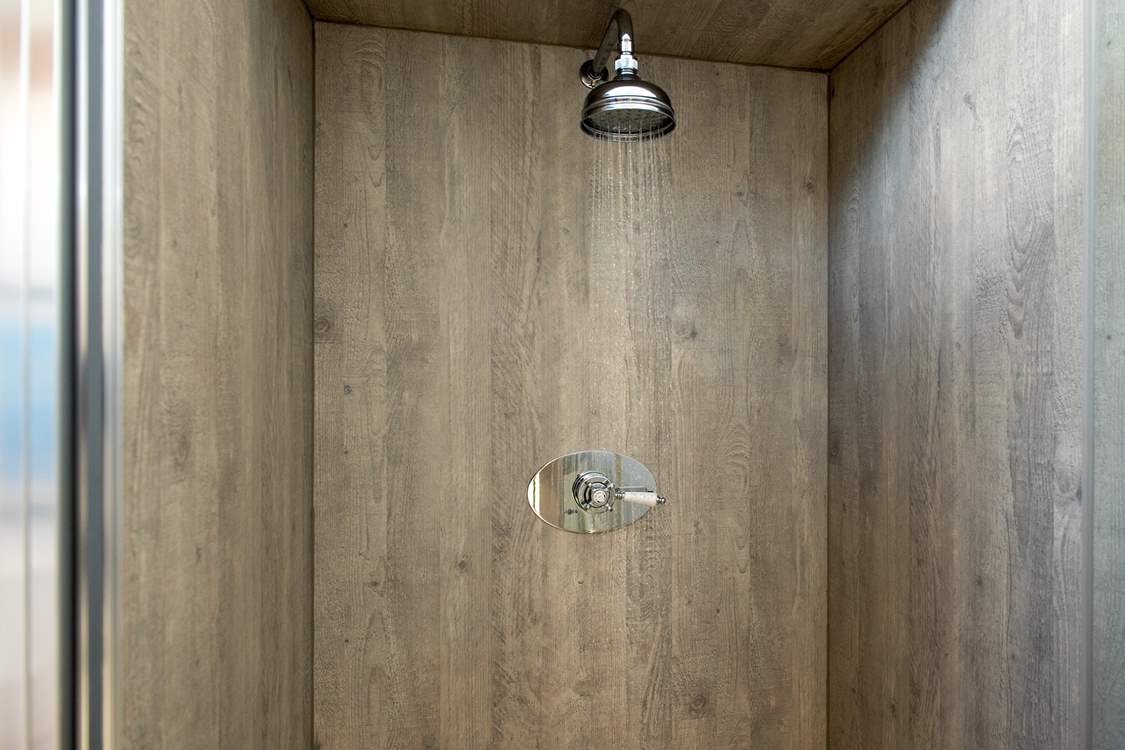 ...a stylish shower.