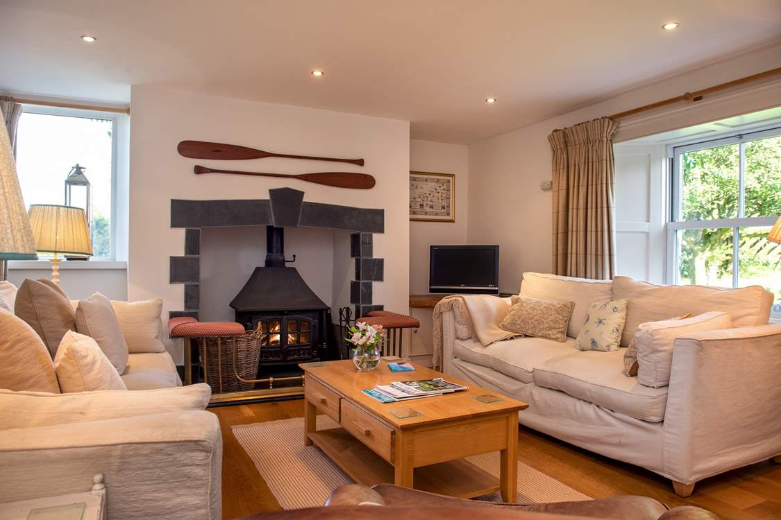 Cosy up in front of the wood-burner.