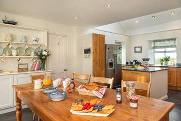 The kitchen/dining-room is certainly the heart of the home.