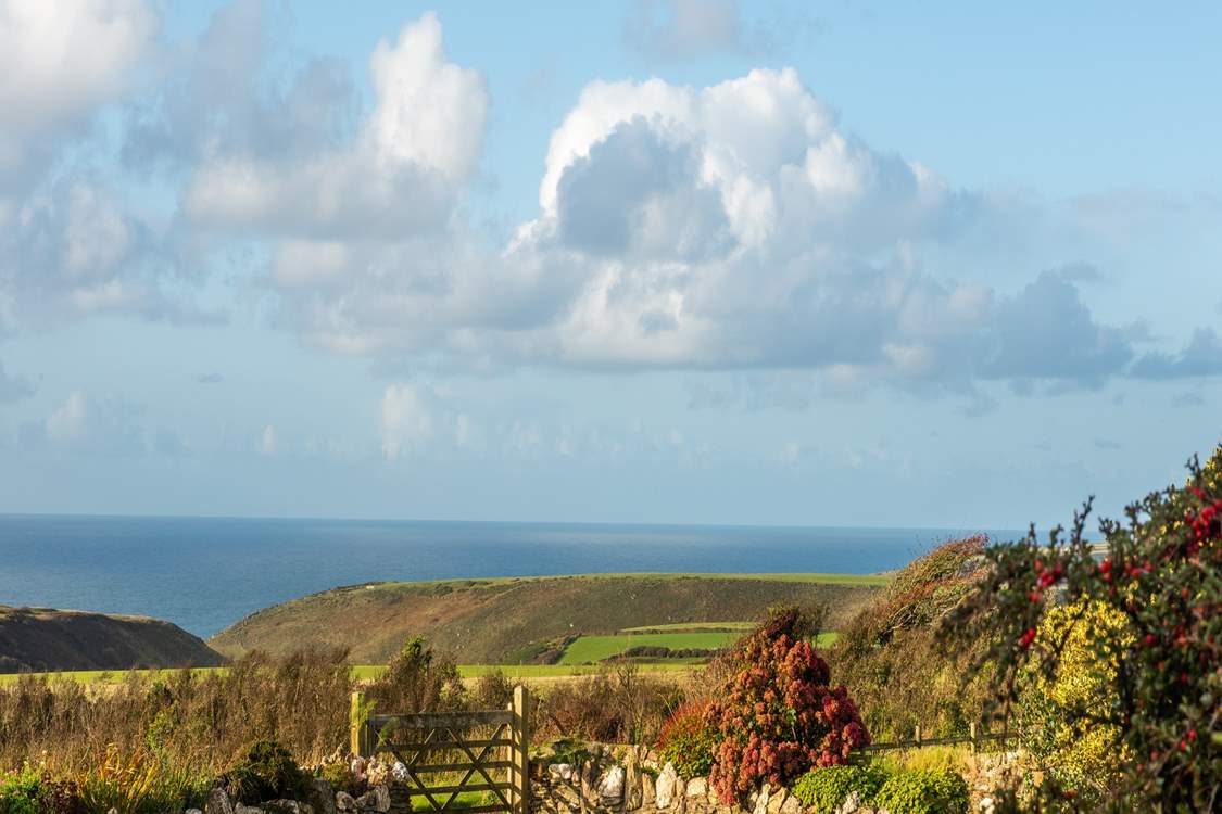 Open up the garden gate and look out at the view.