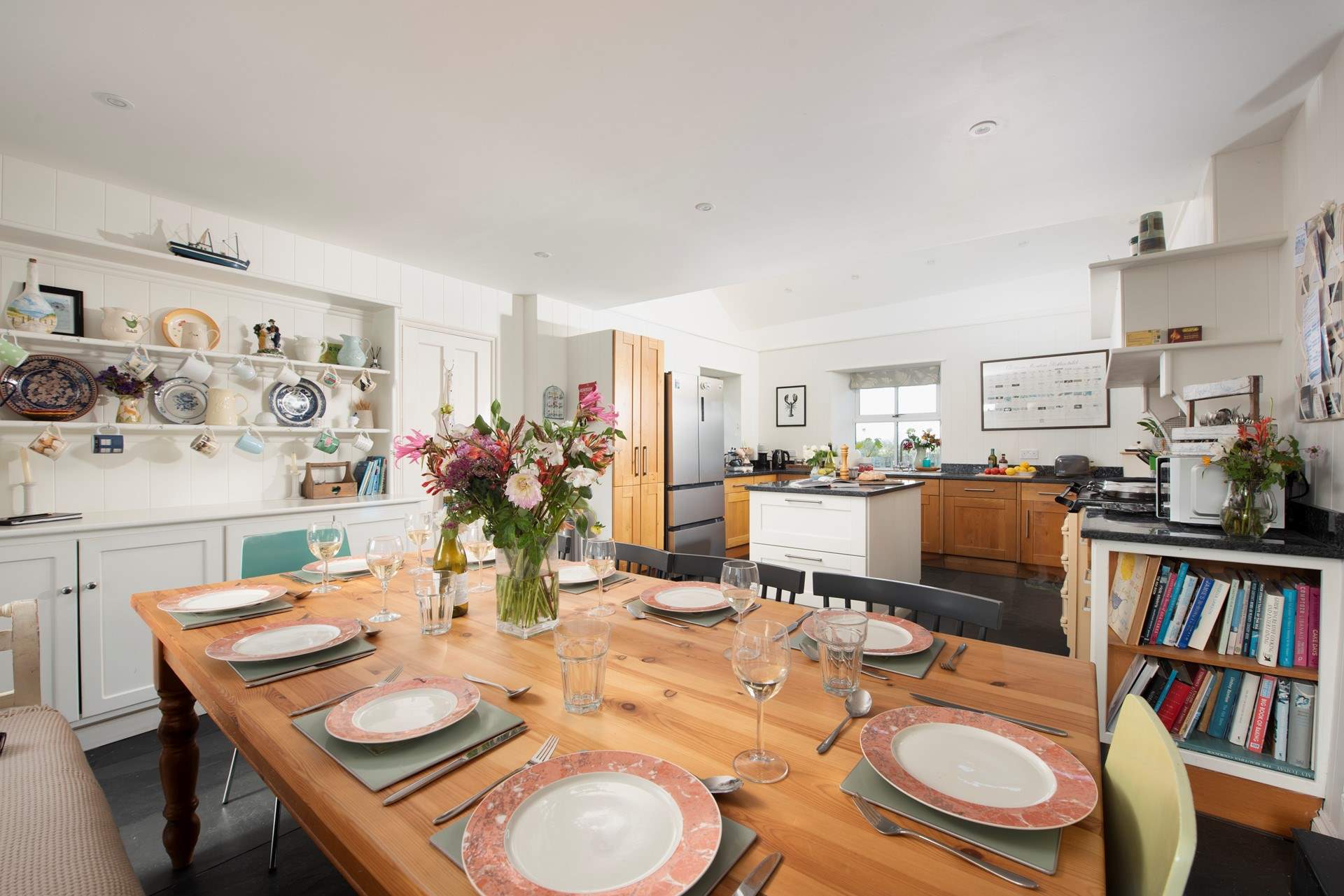 The kitchen/dining-room is certainly the heart of the home.