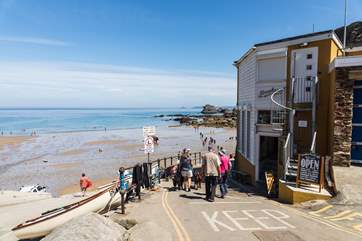 After a day on the beach at Trevaunance Cove, head up to Breakers for some delicious fish and chips.
