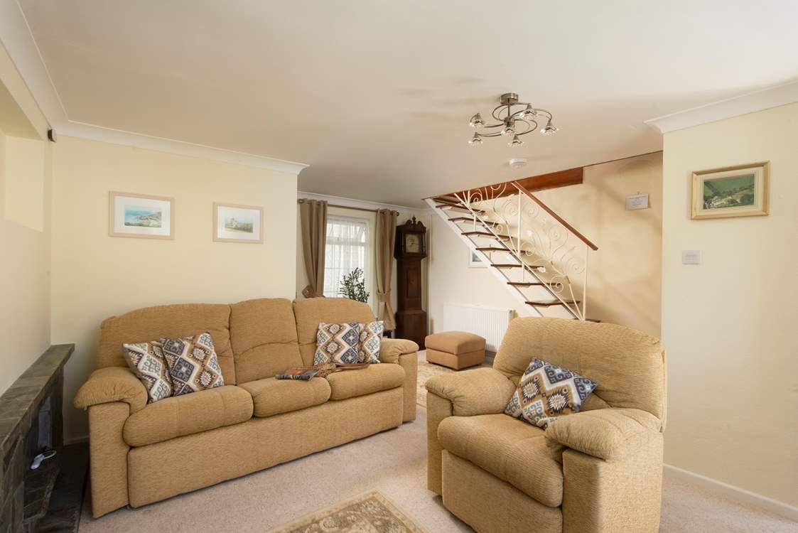 There is oodles of room for everyone to relax after a day on the beach.