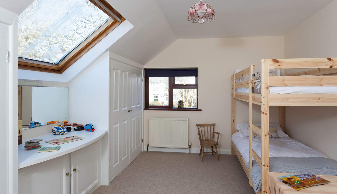 The younger members of the family will love the bunk bedroom.