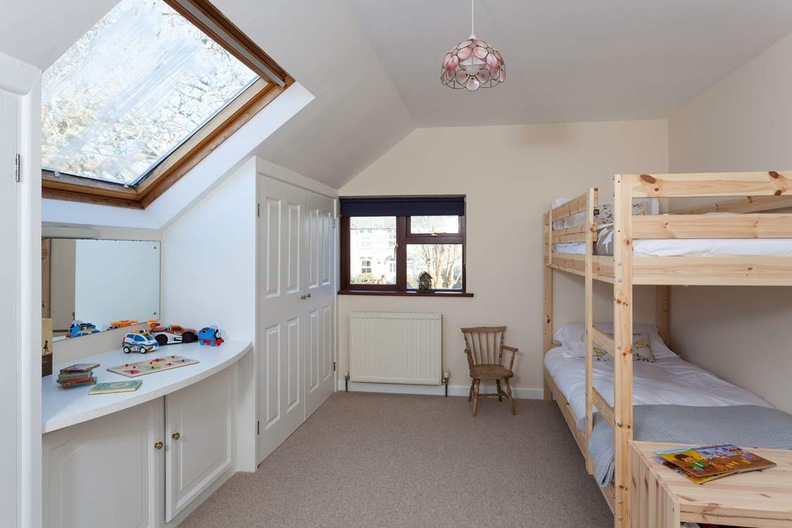 The younger members of the family will love the bunk bedroom.