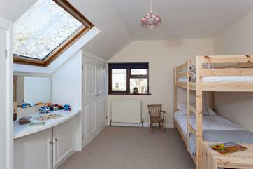 The younger members of the family will love the bunk bedroom.
